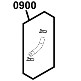Yardking/Cheeta/Victa Genuine Fuel Line and Clips Set 80102163