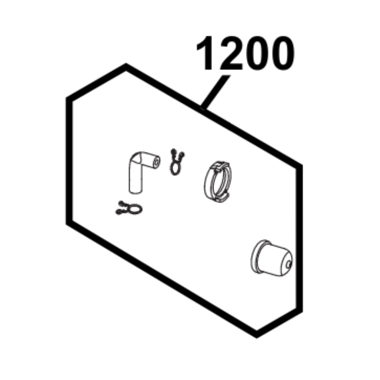 Yardking/Cheeta/Victa Primer Bulb, Hose and Clips Kit 80103261