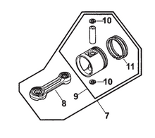 Load image into Gallery viewer, Victa Genuine Power Torque 2-Stroke Piston and Conrod Assembly EN02142A