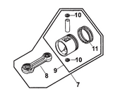 Victa Genuine Power Torque 2-Stroke Piston and Conrod Assembly EN02142A