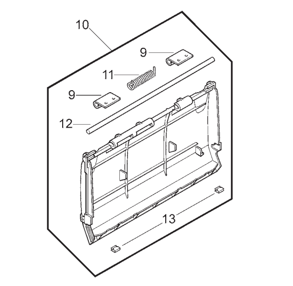 Victa Genuine Power Torque 2-Stroke Rear Deck Flap Assembly CH86225A