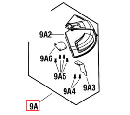 Victa Genuine 82V Straight Shaft Trimmer Guard Assy. Kit 770409. GREEN COLOUR