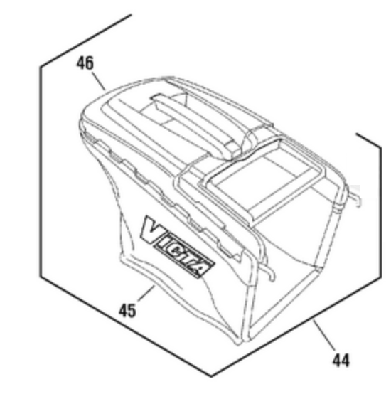 Victa Genuine 16" UDS407 Grass Catcher Assy. GC12013A