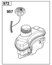 Briggs & Stratton Genuine 850 Series Fuel Tank 595190, 596207