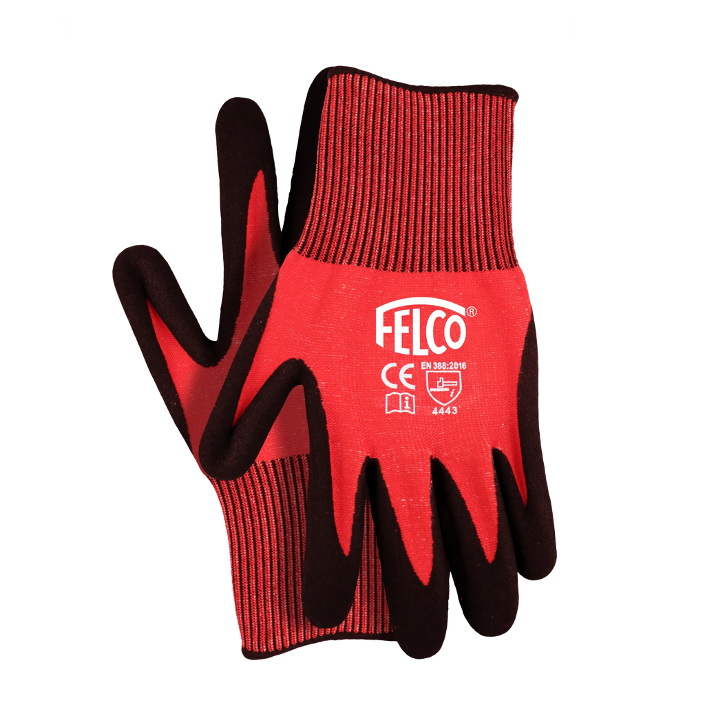 Felco 701 13-Gauge JPPE Knitted Nitrile Coating Workwear Gloves