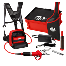Felco 812 NEW SEASON Electric Pruner Shear Secateurs 3Ah Battery and Backpack Kit