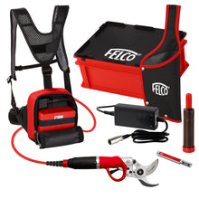 Load image into Gallery viewer, Felco 822+ Electric Pruner Shear Secateurs 5.4Ah Battery and Backpack Kit