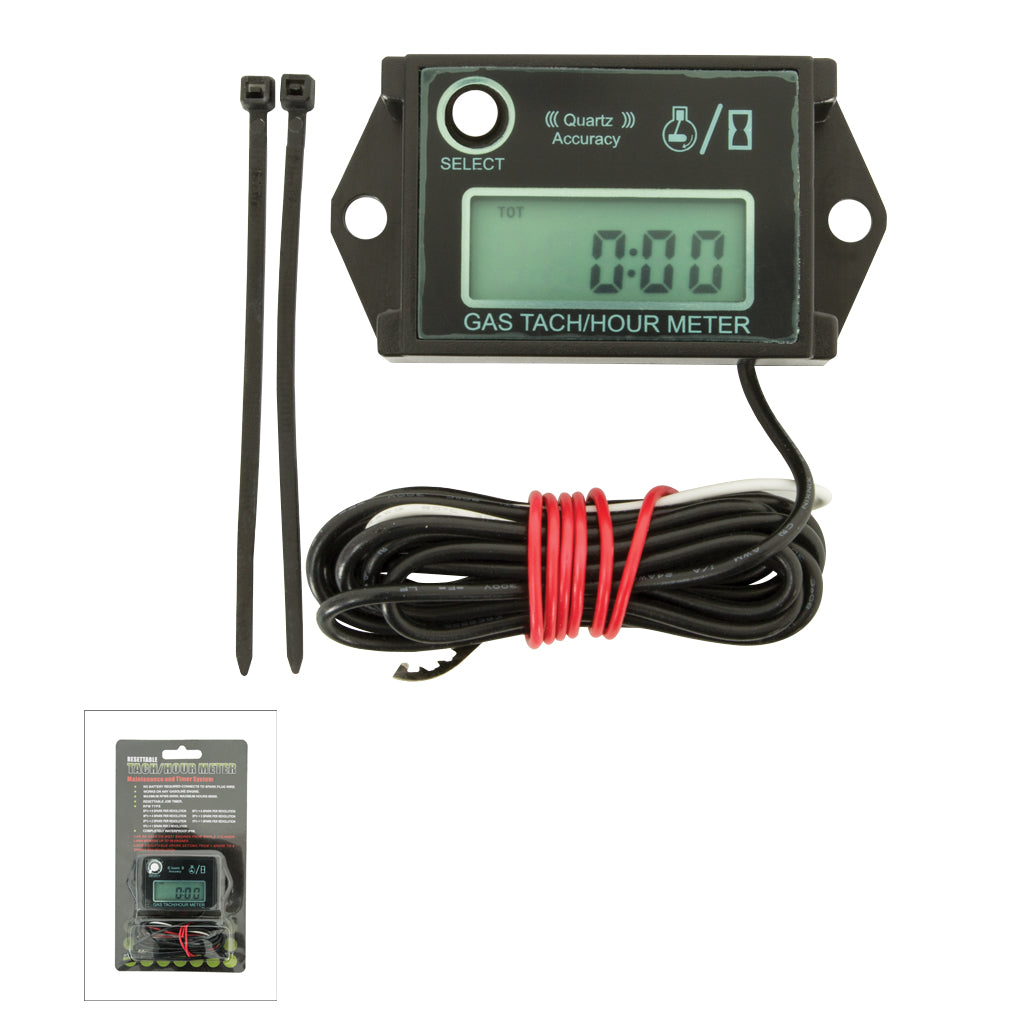 GA/Stens TOL8075/IP68/AWM1185/CR2430 Tachometer / Hour Meter 99999, 30000