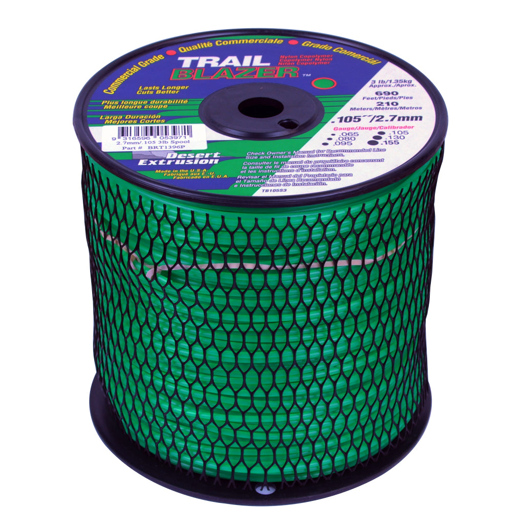 PowerMowers provides professional lawn & garden products that prioritises cutting-edge performance & user-safety. Trail Blazer Trimmer Line .105" 2.70mm (1 spool) BRT1396P