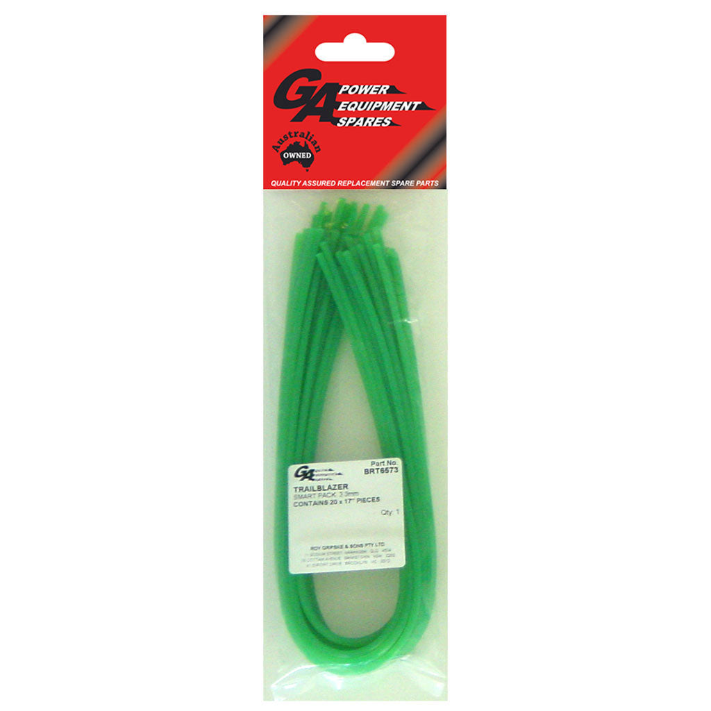 PowerMowers provides professional lawn & garden products that prioritises cutting-edge performance & user-safety. Trail Blazer Trimmer Line .130" Cut Lengths 17" Set of (20) BRT6573