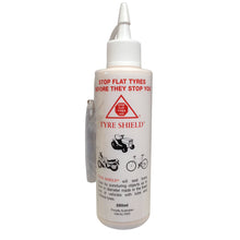 Load image into Gallery viewer, PowerMowers provides professional lawn &amp; garden products that prioritises cutting-edge performance &amp; user-safety. Tyre Shield Tyre Sealant Puncture Preventative Treatment 250ml PTY7794