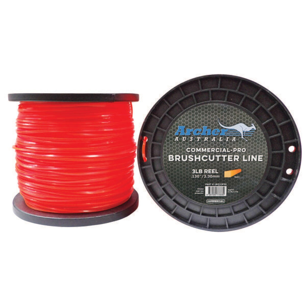 Archer Commercial-Pro Square Nylon Line 3.30mm/.130" 3lb Reel, UKQ33P30