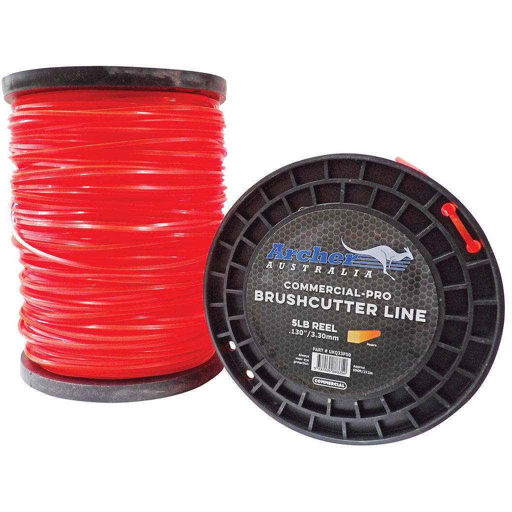 Archer Commercial-Pro Square Nylon Line 3.30mm/.130" 5lb Reel UKQ33P50
