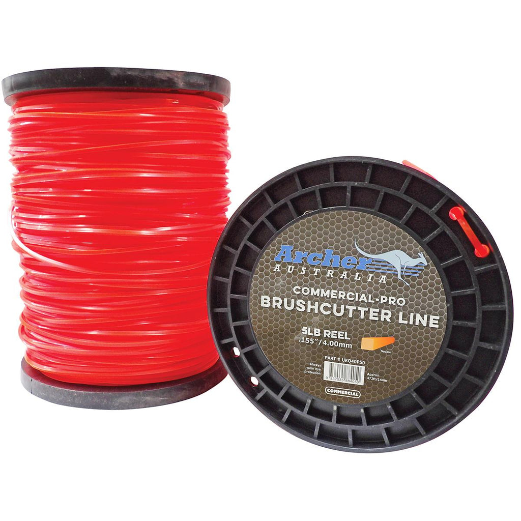 Archer Commercial-Pro Square Nylon Line 4.00mm/.155" 5lb Reel UKQ40P50