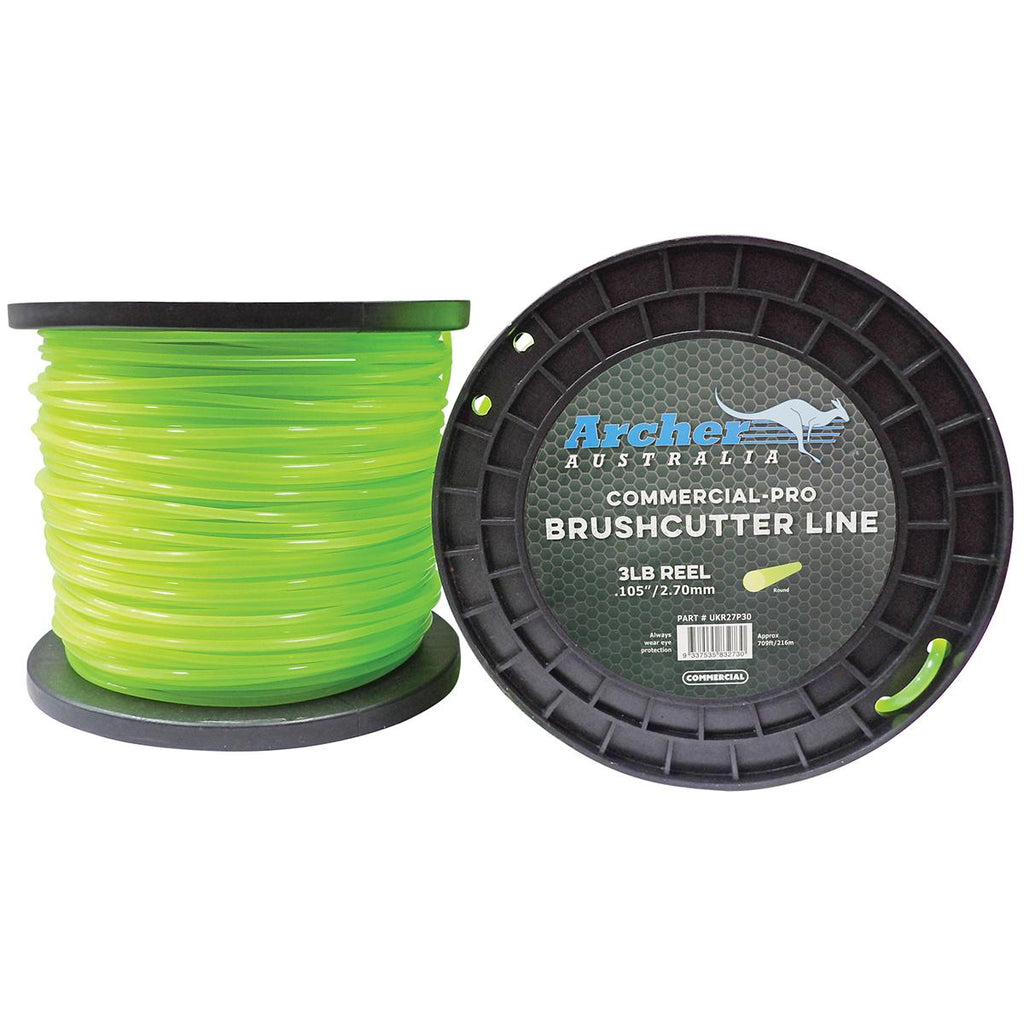Archer Commercial-Pro Round Nylon Line 2.70mm/.105", 3lb Reel UKR27P30