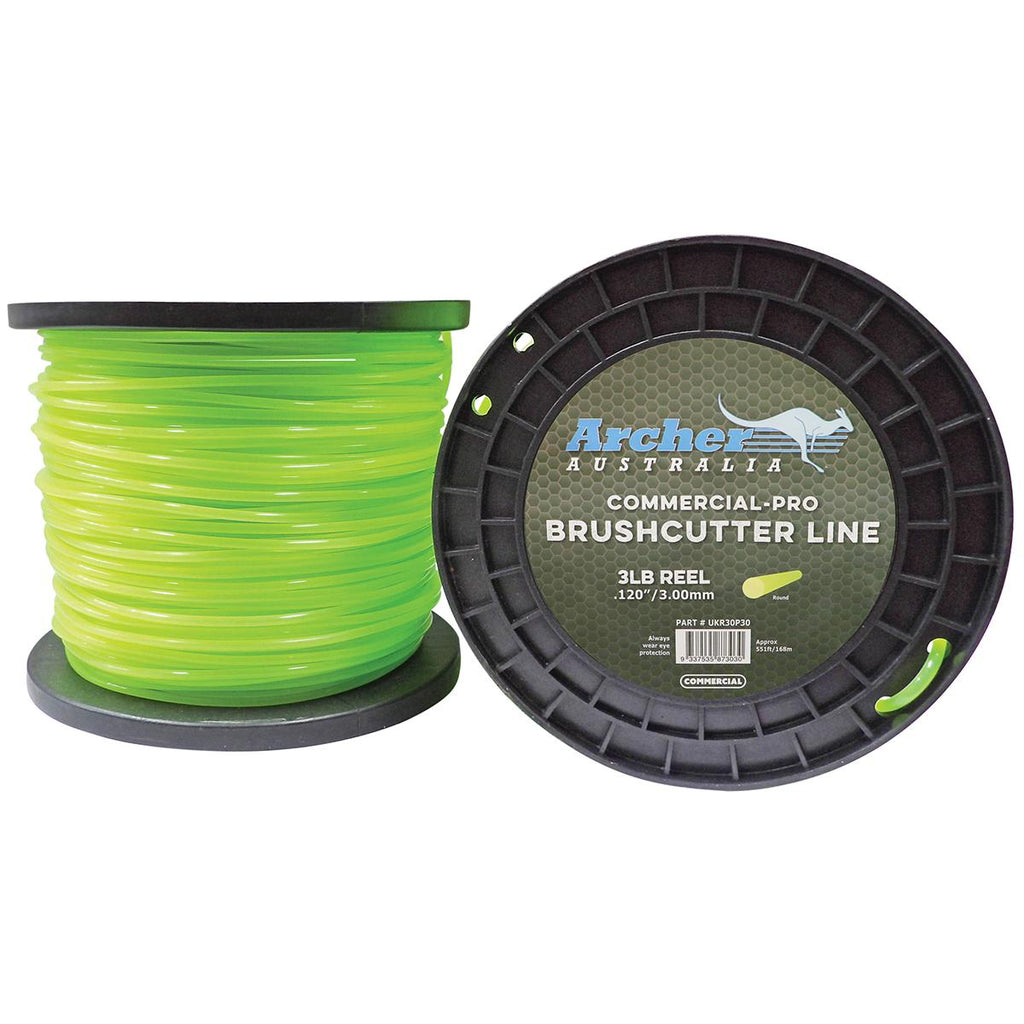 Archer Commercial-Pro Round Nylon Line 3.00mm/.120" 3lb Reel UKR30P30