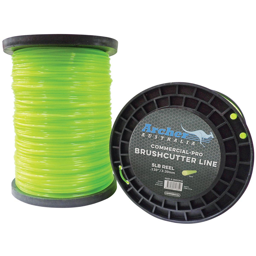 Archer Commercial-Pro Round Nylon Line 3.30mm/.130" 5lb Reel UKR33P50