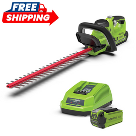 GREENWORKS 40V Hedge Trimmer 61cm (24″) 2.0Ah Battery & Charger Kit 2207107AU