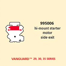 Load image into Gallery viewer, Briggs &amp; Stratton 13-18hp Vanguard™ V-Twin High-Mount Starter Motor Side Exist Muffler Kit 995006