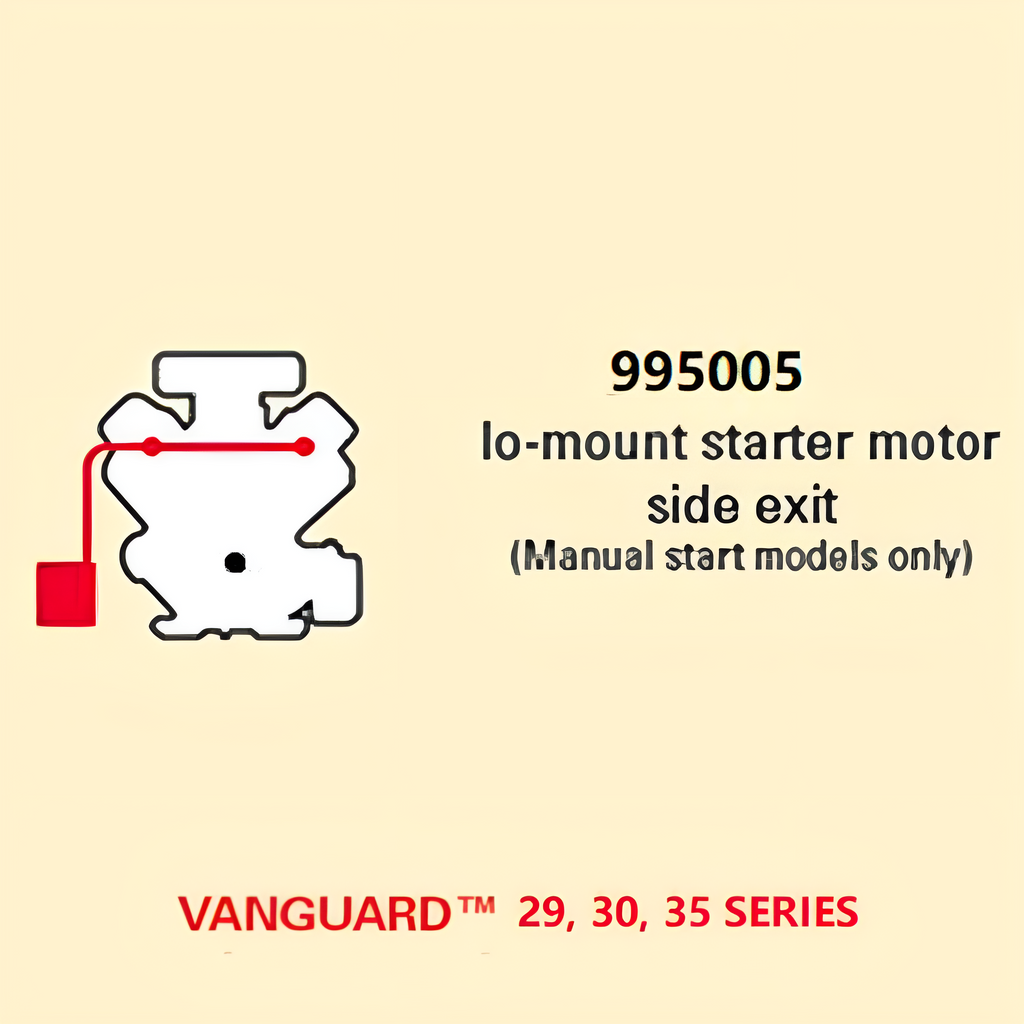 Briggs & Stratton 13-18hp Vanguard™ V-Twin Low-Mount Starter Motor Side Exist Muffler Kit 995005