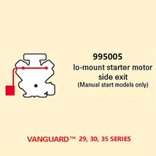 Load image into Gallery viewer, Briggs &amp; Stratton 13-18hp Vanguard™ V-Twin Low-Mount Starter Motor Side Exist Muffler Kit 995005