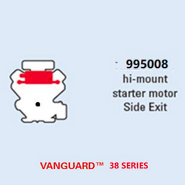 Briggs & Stratton 21-23hp Vanguard™ V-Twin High-Mount Starter Motor Side Exist Muffler Kit 995008