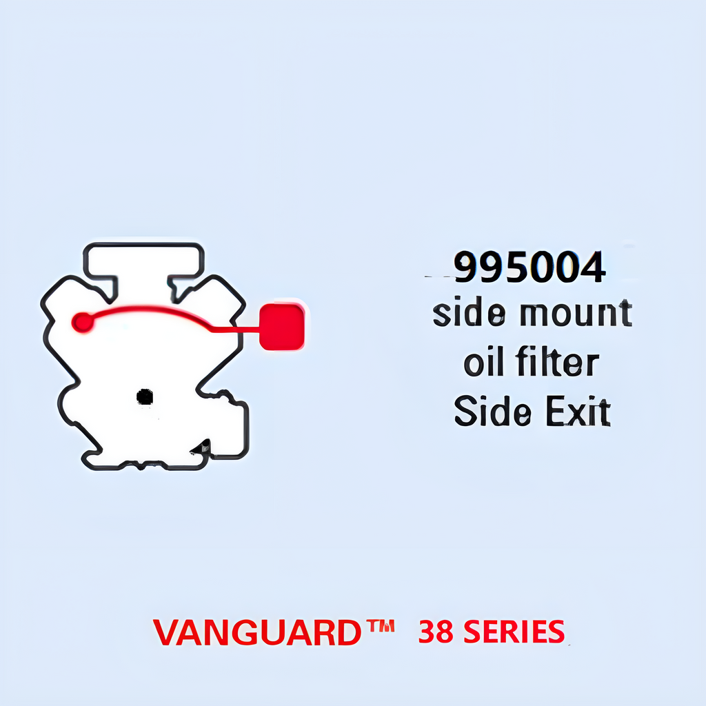 Briggs & Stratton 21-23hp Vanguard™ V-Twin Side-Mount Oil Filter Side Exist Muffler Kit 995004