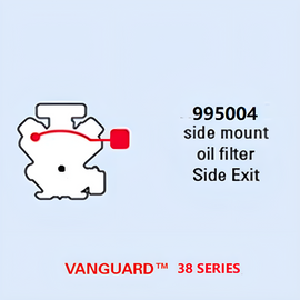 Briggs & Stratton 21-23hp Vanguard™ V-Twin Side-Mount Oil Filter Side Exist Muffler Kit 995004