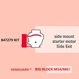 Briggs & Stratton 27-40hp Vanguard™ V-Twin Side-Mount Starter Motor Side Exist Muffler Kit 847279