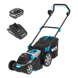 Victa Corvette Twin 18V 600W Lawn Mower, 5.0Ah Battery and Charger Kit - 37cm Cut 2691748