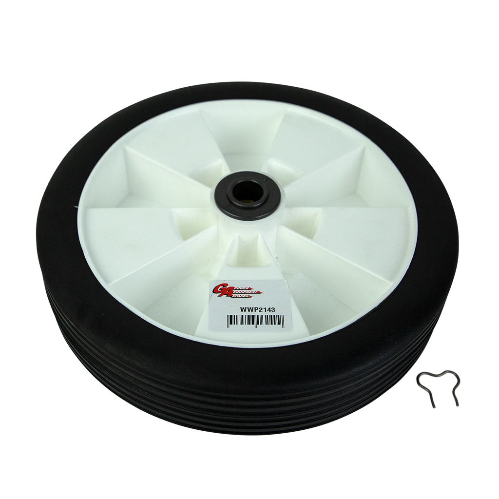 Victa/GA/Craftsman WWP2143/CH83353A Plastic Wheel Assembly 8" W/ Bearing & 9/16" Bush WWP2143, CH83353A