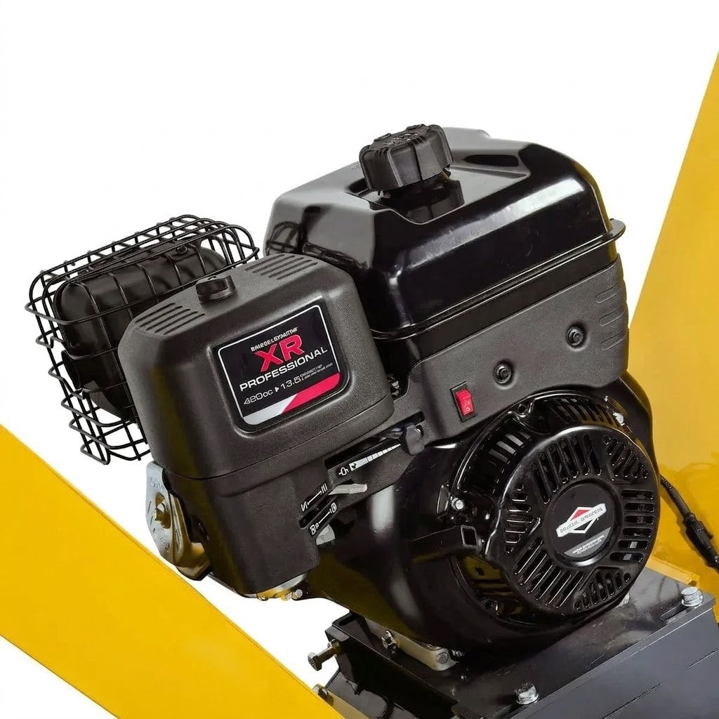 PowerMow XC120 13.5hp (Briggs & Stratton XR2100) Tow-Behind Wood Chipper Shredder