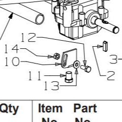 Masport Genuine Gearbox Mount Bracket 19