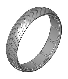 R&R Semi Pneumatic Tyre 4X17X17 OD R344137