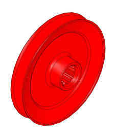 R&R SPLINED PULLEY 62 DECK R44-6340