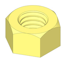 Load image into Gallery viewer, R&amp;R NUT - 7/16 HEX YELLOW ZINC R443114