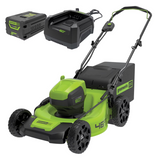 GREENWORKS 60V Pro Brushless Push Lawnmower 46cm (18”) 4.0Ah Battery & Charger Kit