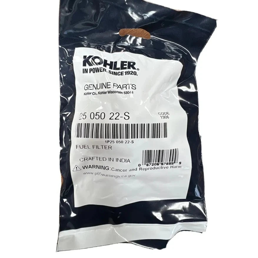 Kohler Command Pro/Courgae/7000 Series Fuel Filter 25 050 22-S