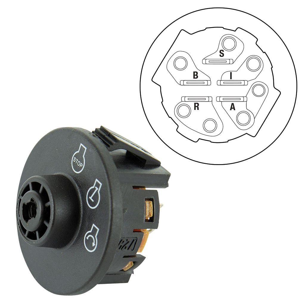 TORO/GA/Exmark SWT8038/MR4800/MR5400/ZX4800/MX3450 Ignition Switch Toro 117-2221 Z580-D, 75211