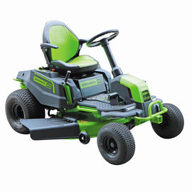 GREENWORKS 60V Pro Electric Ride-on Lawnmower with 6x 8.0Ah Battery & 1x Rapid Wall Charger Kit - 42
