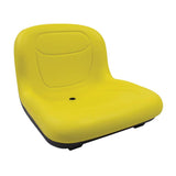 John Deere Multi-Fit Deluxe High Back Cushioned Waterproof Vinyl Ride-on Seat (Yellow) AM125383, AM131531