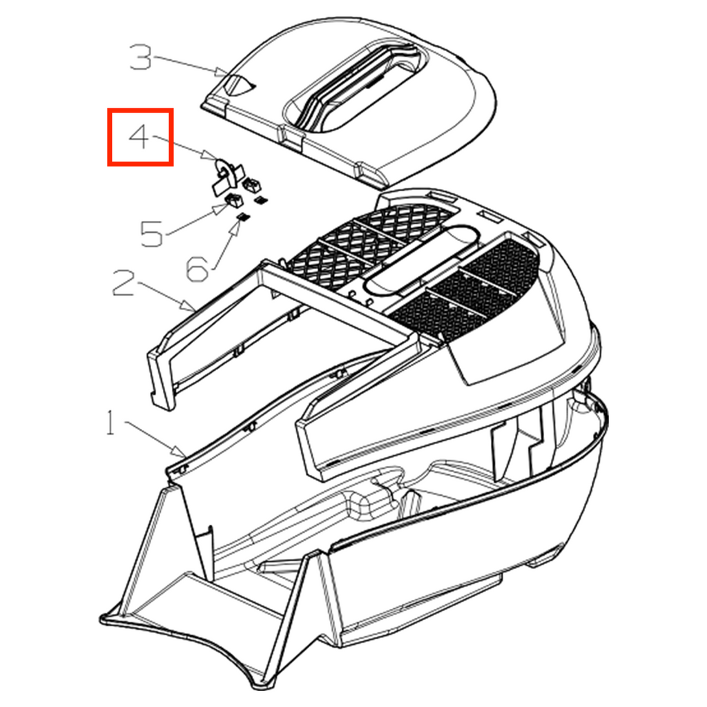 Masport/Morrison Genuine 19" 600AL/MSV5000/490 4n'1/3000ST/5000 ST Walk-behind Mower Catcher Indicator 582548