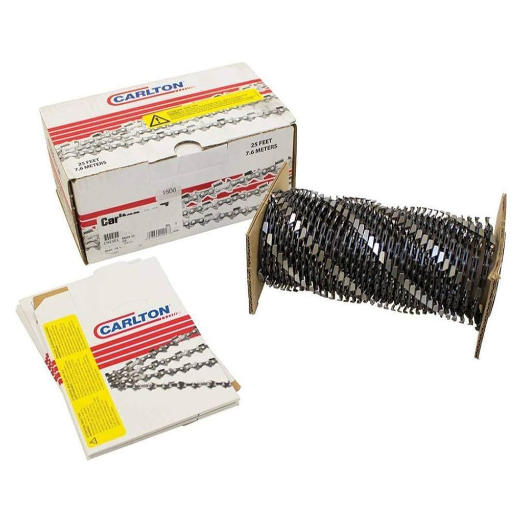 CARLTON® Saw Chain Loop 3/8LP" Low Profile™ .043" Semi-Chisel N4C 25ft Bulk Roll