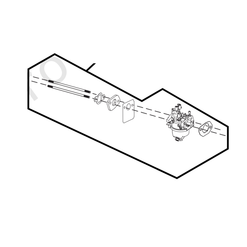 Yardking/Cheeta/Victa V170 Engine Carburettor Assy. Kit 80121926