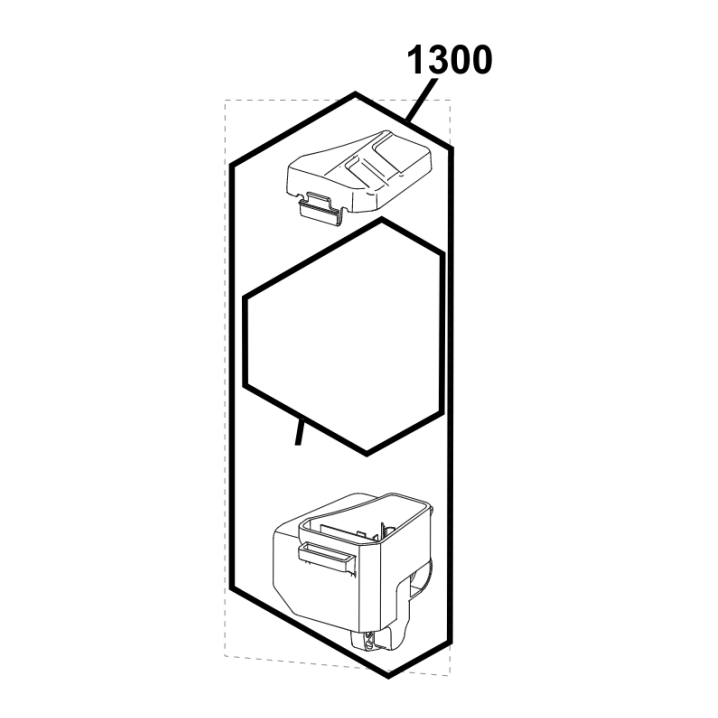 Yardking/Cheeta/Victa Filter-A/C Dual Stage Plastic Housing Assy. 80090532