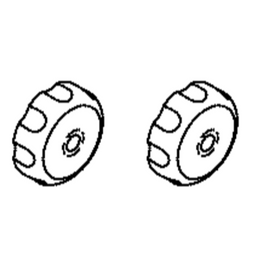 Yardking/Cheeta/Victa Genuine Large Quickspin 5-16 UNC Handle Bar Knob Set of (2)CH86445A