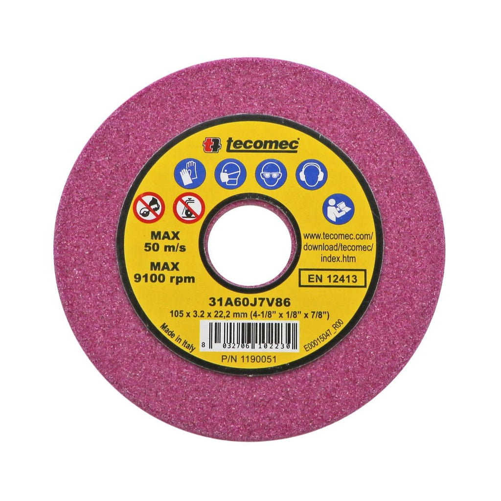 Tecomec Precision Chainsaw Chain (1/4", 3/8"LP, .325") Grinding Wheel - 105x22.2x3.2mm 1190051