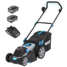 Load image into Gallery viewer, Victa Corvette Twin 18V 800W Lawn Mower, 2x 4.0Ah Battery and Charger Kit - 37cm Cut 2691732