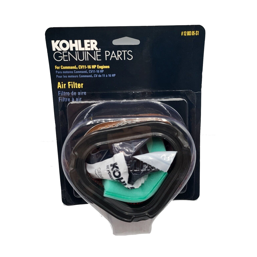 Kohler Command Pro CV11-CV16 Filter-A/C Cleaner Cartridge and Foam Kit 12 883 05S