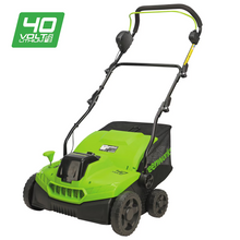 Load image into Gallery viewer, GREENWORKS 40V Brushless Lawn Dethatcher Scarifier Skin